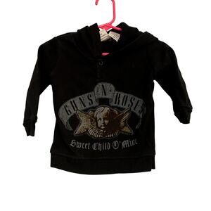 Guns N Roses Toddler Hoodie Shirt 18 Months Black Long Sleeve Graphic Baby Top